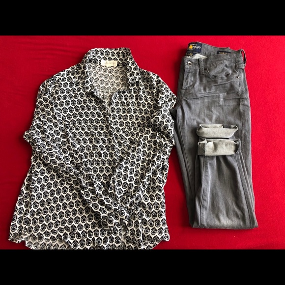 Luna Moon Pattern Button Down - Picture 2 of 3